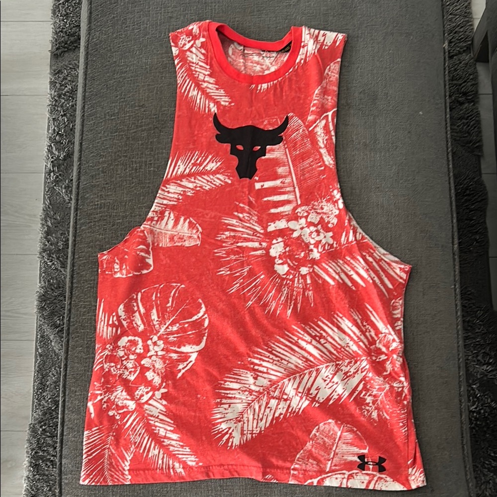 Project Rock/Under Armour Tropical Red Tank Top